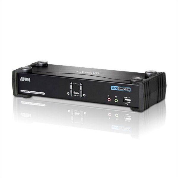 ATEN CS1782A KVM Switch Dual-Link DVI USB Audio - Kvm switch - 2-port