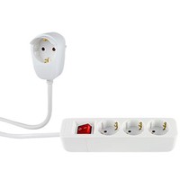 REV Ritter Steckdosenleiste 3+1-fach+ Schalter weiß Powersplit - Strip alimentazione