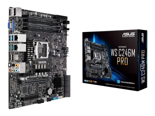 ASUS WS C246M PRO - Intel - LGA 1151 (Socket H4) - Intel® Celeron® - Intel® Core™ i3 - Intel® Core™