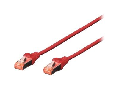 DIGITUS Cavo patch CAT 6 S/FTP - 10 m - Cat6 - S/FTP (S-STP) - RJ-45 - RJ-45 - Rosso
