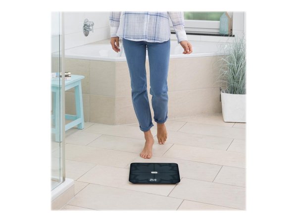 Medisana GmbH BS 450 sw Körperanalysewaage Wägebereich max. 180 kg Schwarz Mit Bluetooth