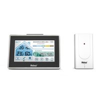 Mebus 01026 - Nero - Bianco - Igrometro da interno - Termometro da interno - Igrometro per esterno -