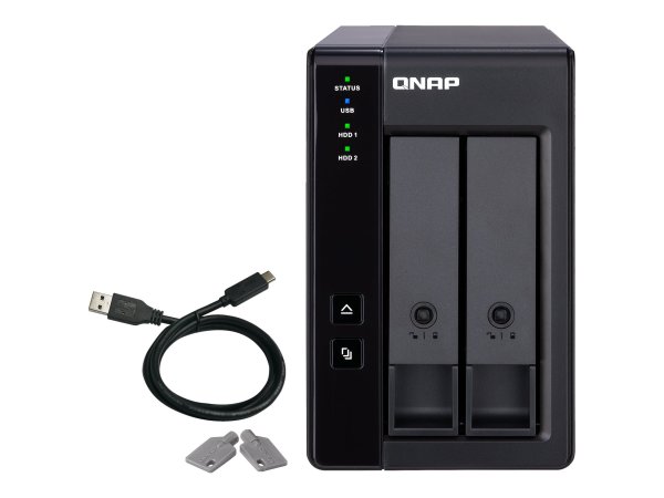 QNAP TR-002 - Box esterno HDD/SSD - 2.5/3.5" - Seriale ATA II - Serial ATA III - 6 Gbit/s - Hot-swap