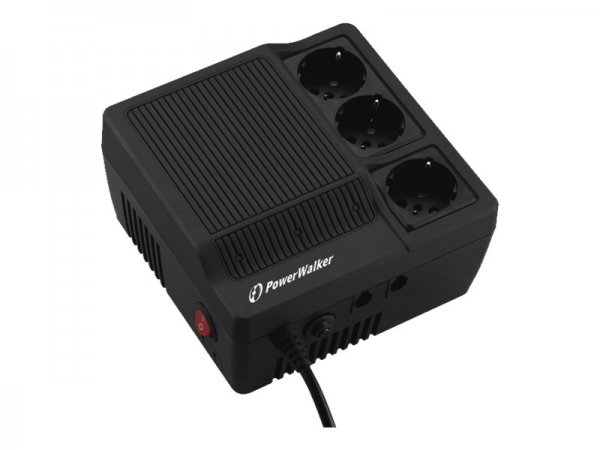 PowerWalker AVR 600 - 50 Hz - 0,6 kVA - 360 W - 3 presa(e) AC - 430 J - 1,7 kg