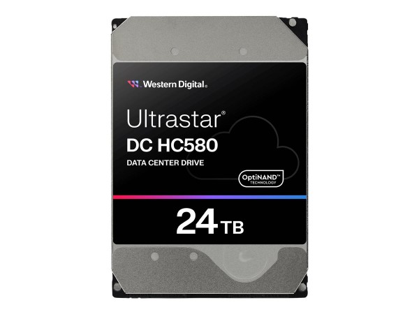 WD Ultrastar DC HC580 - 24 TB - 7200 Giri/min - 512 MB - 3.5" - SATA