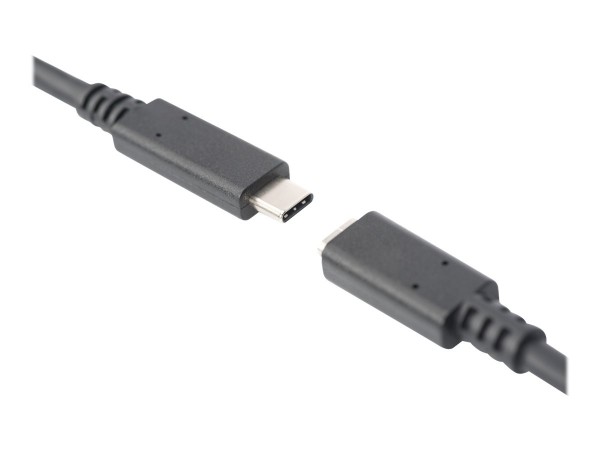 DIGITUS Cavo di prolunga USB-C - USB-C - USB-C - 2 m - USB C - USB C - USB 2.0 - 0,48 Gbit/s - Nero