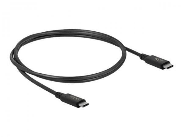 Delock Cavo USB4 40 Gbps coassiale 0,8 m - 0,8 m - USB C - USB C - USB4 Gen 3x2 - 40 Gbit/s - Nero
