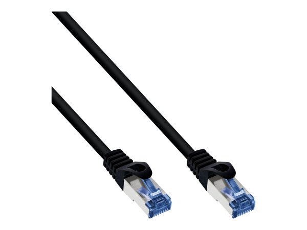 InLine Cavo patch Lan PUR Industriale - S/FTP - Cat.6a - nero - 1m