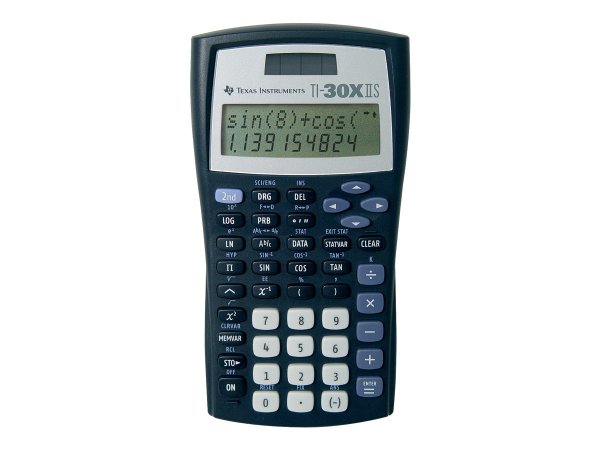 TI Ti-30 x II S Wissenschaftlicher Taschenrechner schwarz/silber