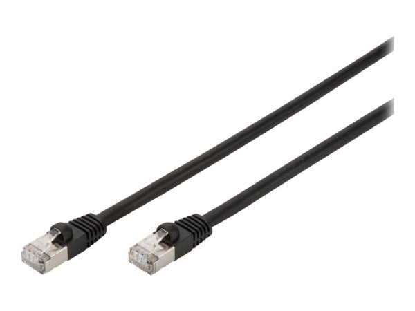 DIGITUS Cavo patch per esterni CAT 6 S/FTP - PE - 3 m - Cat6 - S/FTP (S-STP) - RJ-45 - RJ-45 - Nero