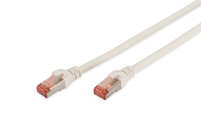 DIGITUS Cavo patch CAT 6 S/FTP - 0,5 m - Cat6 - S/FTP (S-STP) - RJ-45 - RJ-45 - Bianco