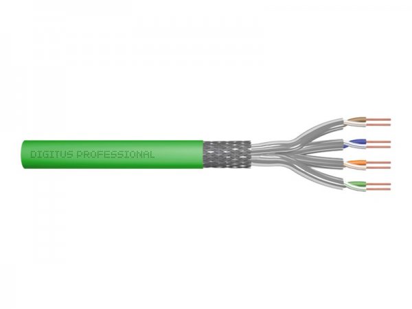DIGITUS Cavo di installazione CAT 8.II S/FTP - 100 m - simplex - Dca - 100 m - Cat8.2 - S/FTP (S-STP