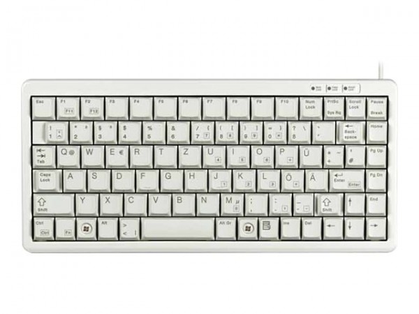 Cherry Slim Line COMPACT-KEYBOARD G84-4100 - Tastiera - AZERTY - Grigio