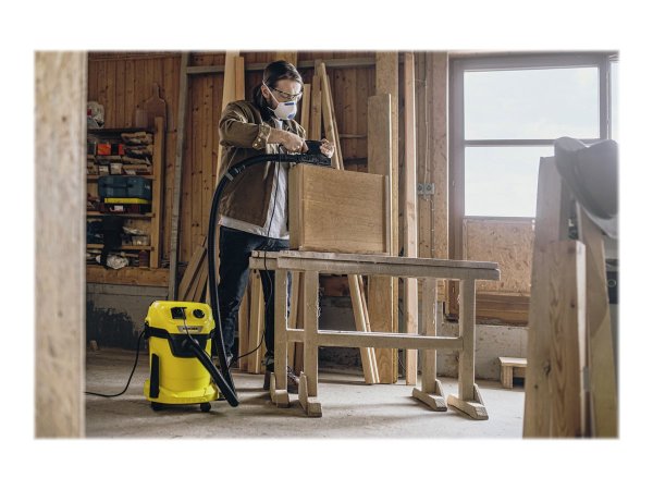 Kärcher WD 3 P V-17/4/20 - Secco e bagnato - Nero - Giallo - Tessuto felpato - Manopola - Plastica -