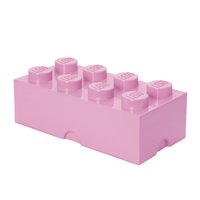Room Copenhagen LEGO Storage Brick 8 - Armadietto portaoggetti - Rosa - Monocromatico - Rettangolare