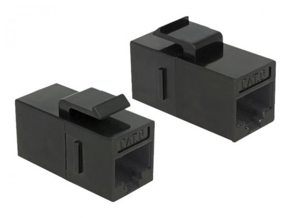 Delock Keystone Modul RJ45 Buchse> Cat.6 UTP schwarz