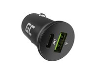 Green Cell in-car charger USB C 38W GC PowerRide Nano38 with USB-C USB-A Power