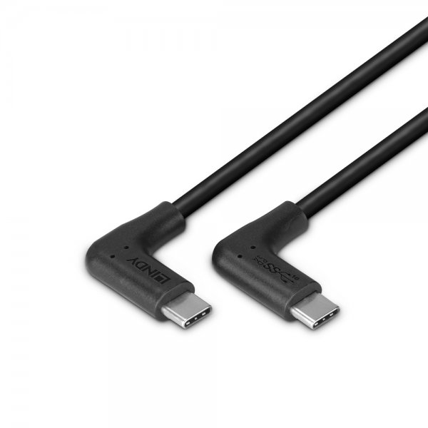 Lindy USB 3.2 Typ C Kabel 2 x 90 gewinkelt - Cavo - Digitale/dati