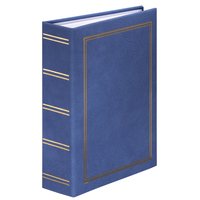 Hama London - Blu - 100 fogli - 9 x 13 - Rilegatura all'inglese - Poliuretano - 160 mm