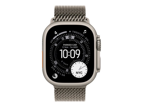 Apple Milanaise Armband Titan Natur– L