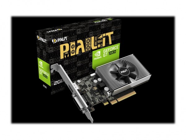 Palit NEC103000646-1082F - GeForce GT 1030 - 2 GB - GDDR4 - 64 bit - 4096 x 2160 Pixel - PCI Express