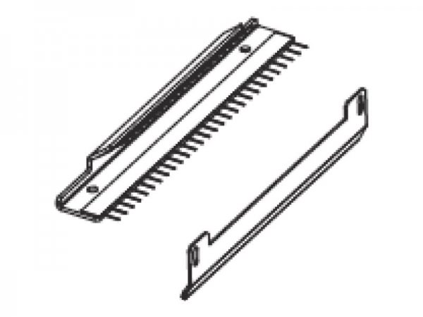 Zebra Kit Ribbon Strip Plate and Static Brush ZE500-4 RH & LH