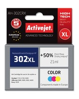 Activejet AH-302CRX Ink Replacement HP 302XL F6U67AE Premium - Compatibile - Cartuccia di inchiostro