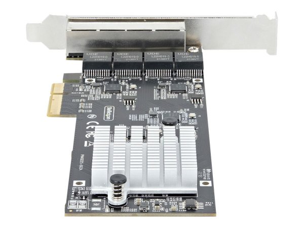 StarTech.com Scheda di rete 2.5 Gigabit a 4 porte - Scheda Ethernet PCIe da 2,5 Gbps NBASE-T - Intel