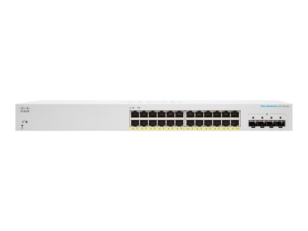 Cisco CBS220-24P-4G - Gestito - L2 - Gigabit Ethernet (10/100/1000) - Supporto Power over Ethernet (
