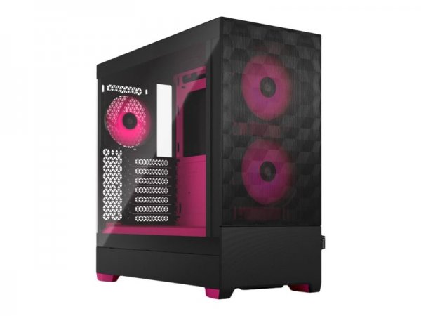 Fractal Design Pop Air - Tower - PC - Nero - Magenta - ATX - micro ATX - Mini-ITX - Acciaio - Vetro