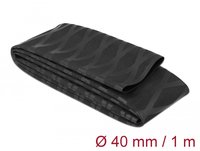 Delock Tubo termorestringente X-pattern antiscivolo 1 m x 40 mm nero - Tubo termorestringente - Nero