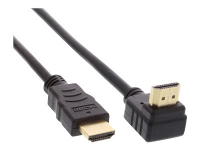 InLine Cavo HDMI High Speed con Ethernet - angolato 90° - 4K2K, - 15m - dorato