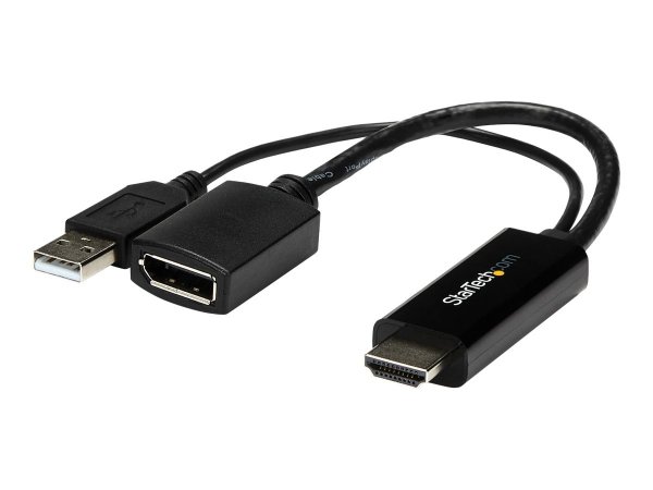 StarTech.com Adattatore / Convertitore HDMI a DP alimentato via USB - Ultra HD 4K - 3840 x 2160 Pixe