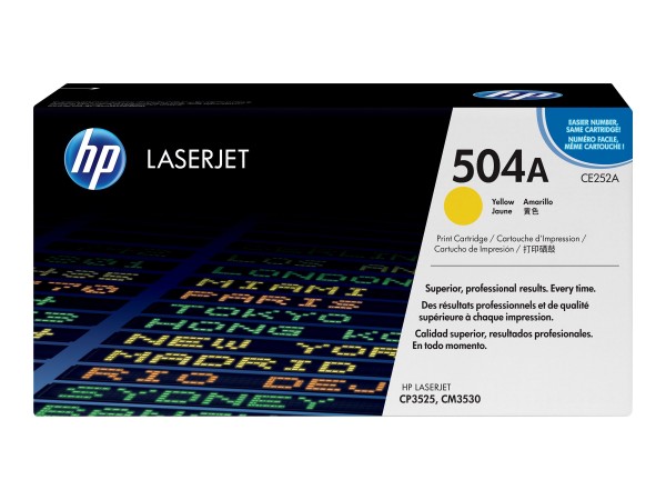 HP 504A - Gelb - Original - LaserJet - Tonerpatrone (CE252A)