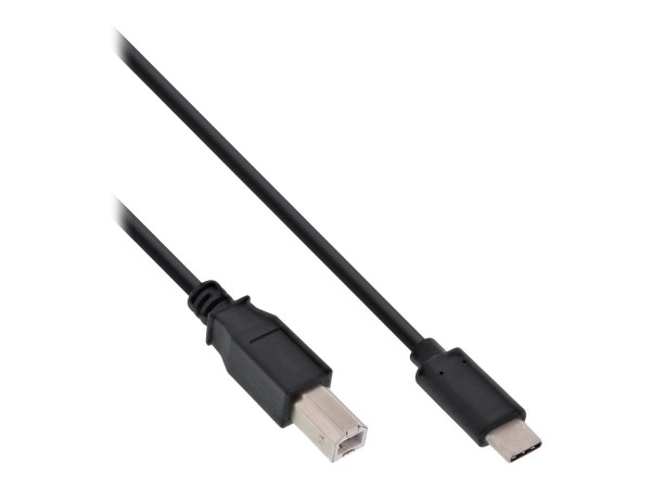 InLine Cavo USB 2.0 C maschio / B maschio - nero - 3m