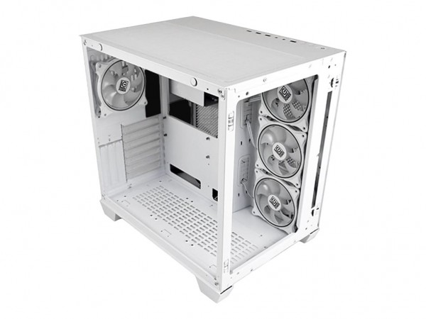 LC-Power Gaming 807W - Midi Tower - PC - Bianco - ATX - EATX - micro ATX - Mini-ITX - Metallo - Plas