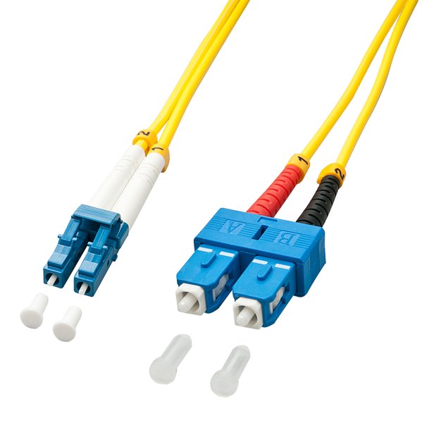 Lindy LWL-Duplexkabel LC/SC OS2 9/Singlemode - Cavo - Rete