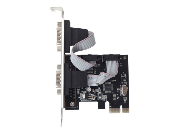 Gembird SPC-22 - PCIe - Seriale - A basso profilo - PCIe 1.1 - RS-232 - Nero