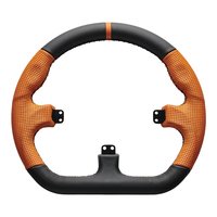 Asetek GT Rim - Closed D Leder - orange