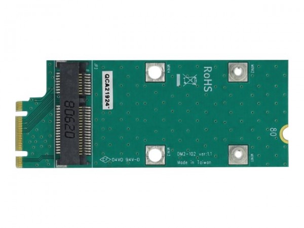 Delock 64103 - M.2 - Mini PCIe - Full-height / Half-length - Verde - 31,5 mm - 80 mm