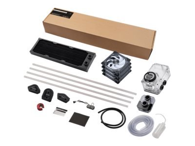 Phanteks Glacier EZ-Fit 360 D30-KIT Wasserkühlungsset - schwarz - AMD socket AM4 (Ryzen) - AMD Socke