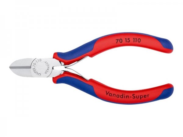 KNIPEX 70 15 110 - Pinze diagonali - Acciaio al cromo vanadio - Plastica - Blu - Rosso - 110 mm - 98
