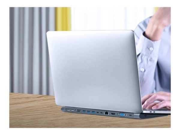 Gembird A-CM-COMBO9-01 laptop-dockingstation & portreplikator USB 3.2 Gen 1 3.1 1