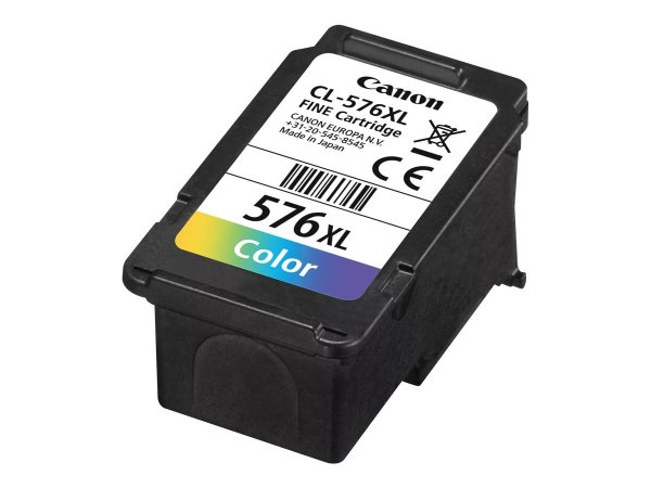 Canon CL-576XL - Resa elevata (XL) - Magenta - Giallo - Ciano - 12,6 ml - 1 pz - 300 pagine - Confez