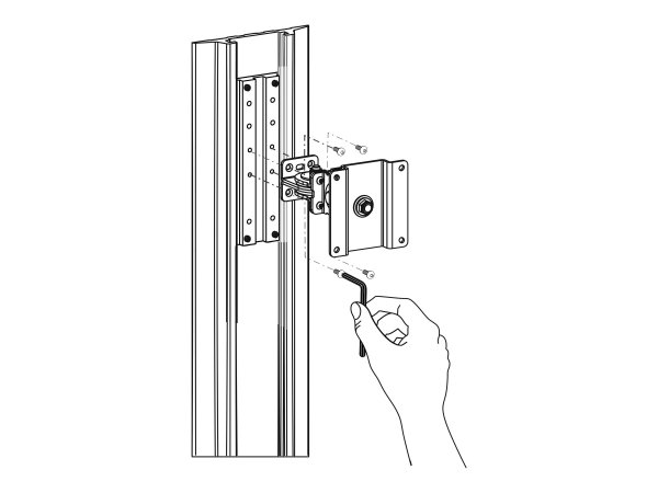 Ergotron Track Mount Bracket Kit - Alluminio - Alluminio
