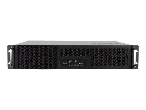 SilverStone RM23-502 Rackmount Server Gehäuse ATX USB 3.0 - 2U - schwarz