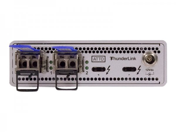 ATTO TLNS-3102-D00 - Thunderbolt 3 - SFP+ - Metallico - TAA - cTUV - FCC - 10 Gbit/s - 0 - 40 °C