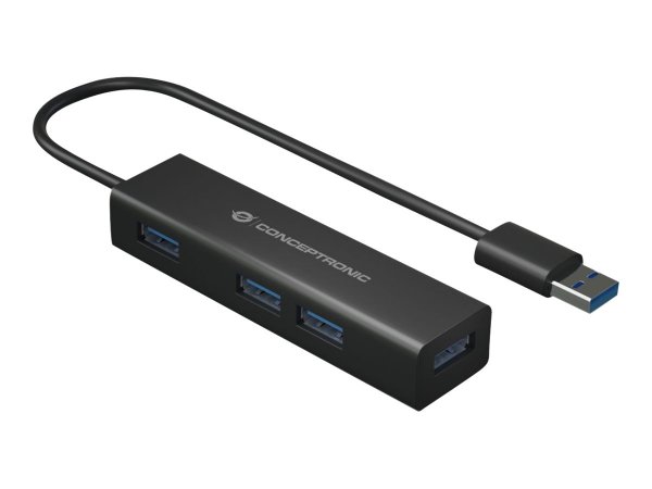 Conceptronic HUBBIES06B - USB 3.2 Gen 1 (3.1 Gen 1) Type-A - USB 3.2 Gen 1 (3.1 Gen 1) Type-A - 5000