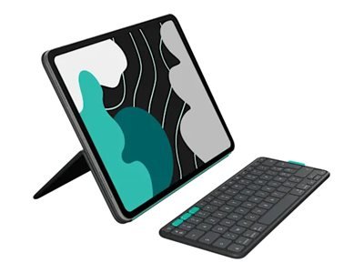 Logitech Flip Folio - Graphite - FRA - Tastiera - QWERTZ