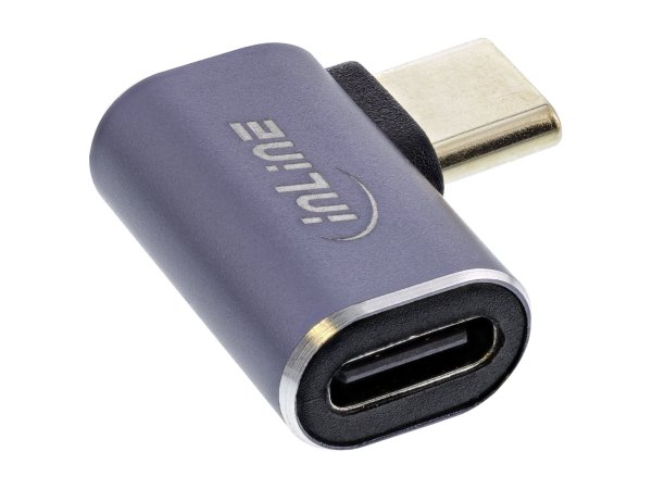 InLine USB4 Adapter - USB-C maschio/femmina ad angolo destro/sinistro